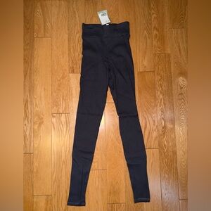 BRAND NEW Charcoal Gray Ribbed Leggings
